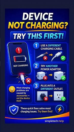 How To Fix Device Not Charging | SimpleTech Help