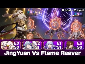 JingYuan vs Flame Reaver! | 2 Cycle Clear | MoC 12 | 8 cost