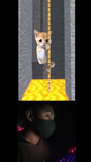 Minecraft how I react on help the cat#minecraft #shorts #trending