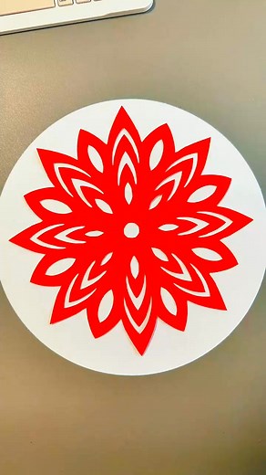 You can cut beautiful window flowers by drawing arcs and try it out quickly Intangible cultural heritage inheritance Paper-cutting parent-child hand-crafted DIY | Vitou | Facebook