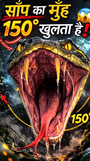 This Snake Can Open Its Mouth 150°! 😱 | #shorts #animalfacts #snake