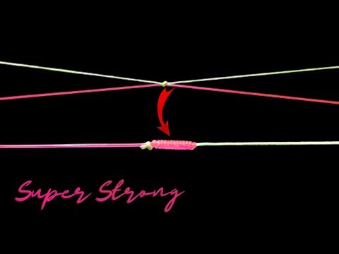 How to connect leader strings with PE rope to make it stronger and neater