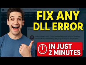 Fix Any .DLL File Missing Error In Windows 10/8/7 (hindi) 100% working ✅