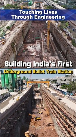 Building India’s First Underground Bullet Train Station | Megha Engineering