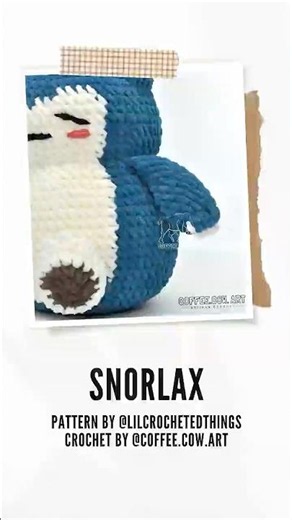 Crochet Snorlax Start to Finish