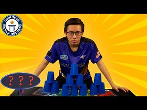 He's a cup stacking CHAMPION! | Guinness World Records