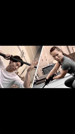 8.8K views · 366 reactions | SWORD DUEL ⚔️ Performers: Jade Xu VS Jason Chen ⚔️ Action Design / Choreography / Camera / Edit: David Torok - Follow us for more! Feel free to share, like and comment! Thanks for watching! #wuway #action #martialarts #choreography #katana #swords #wushu #champions #lasvegas #fight #fighting #training #gym #stunts DAVID TOROK 飞龙 Wuway Action | Jade Xu 徐慧慧 | Facebook