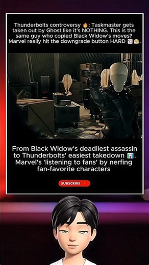 Thunderbolts | The Taskmaster Downgrade Fans Are Talking About 🔥 #marvel #trending #shorts