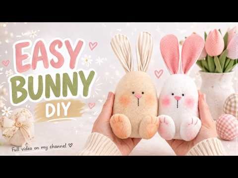 Sew This Bunny 🐰 Easy Tutorial + FREE Pattern