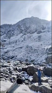 Fresh snowfall blankets Chandanwadi in Pahalgam, south Kashmir’s Anantnag district, creating a beautiful winter scene. | Daily Excelsior