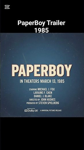 PaperBoy Trailer 1985 #shorts #paperboy #trailer