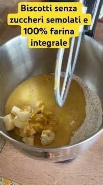 Biscotti 100% Farina Integrale e senza Zuccheri Aggiunti ma solo Con Datteri Freschi