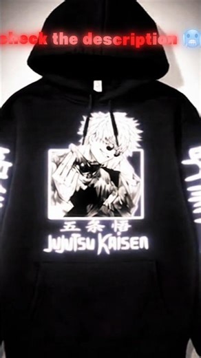 Gojo Fans, Don’t Skip This Hoodie 😮‍🔥 | Dark Anime Streetwear