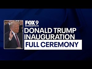 Donald Trump full second inauguration ceremony