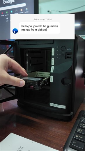 A viewer asked if they can use an old pc as a NAS. Let's build one from an old NAS chassis that I found on FB for 4k! #homelab #nas #Tech #techtok @nrd1_0