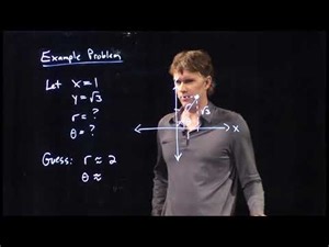 Polar Coordinate System Example | Physics with Professor Matt Anderson | M3-08