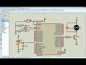 Using ADC module of ATMega32 to adjust DC motor speed