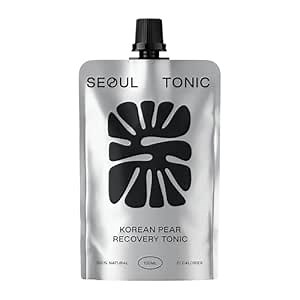 Seoul Tonic Patented "Pre Party" Korean Pear Natural Tonic, Science-Backed, Patented Formula for Easier Morning,Natural Potassium & DHM (100ML) Pack of 1