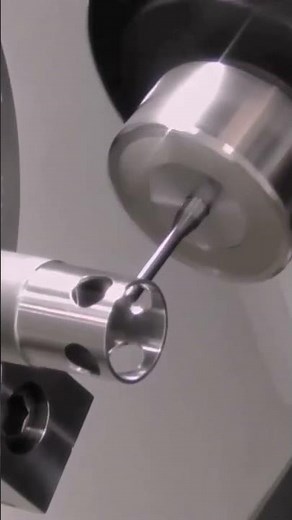 Easily Deburring both sides of Cross Holes