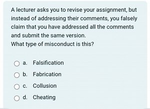 A lecturer asks you to revise your assignment, but instead of a... | Filo