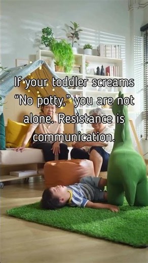 If your toddler screams, “NO POTTY!”… they’re communicating