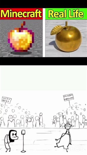 minecraft vs real life