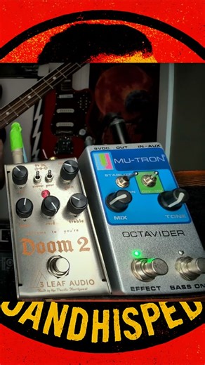 3 Leaf Audio Doom 2 + Mutron Octave #bassfuzz #basseffects #octave