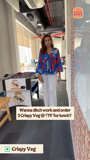 The best kind of friendships🤝​ Get 2 Crispy Veg Burgers at RS 79* and 2 Crispy Chicken Burgers at RS 99* 🥳​ Offer valid only on dine-in/takeaway. *T&C applied. | Burger King India