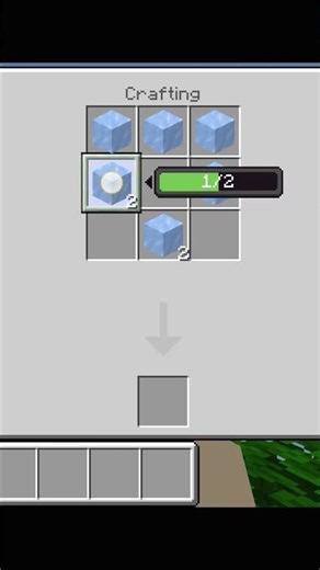 Minecraft me Craft a Blue ice wither #minecraft #minecraftsurvival #shorts