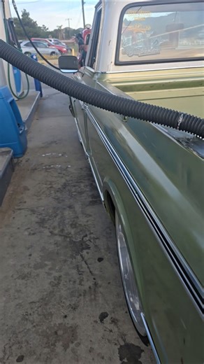 C10 problems 😅😅😆😆 Small Block Carburated 350 Th350 trans in 2026 😬😬🫣 #c10 #classictrucks #funny #gas