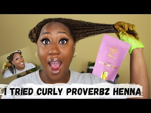 I TRIED CURLY PROVERBZ HENNA | How To NATURALLY Strengthen and Darken Your Hair Part 1