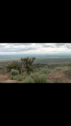 Looking down from Radar Hill Hines Oregon Harney County into Hines | Roughneck Obsidian Diggers & More