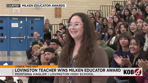 Lovington teacher surprised with $25K award