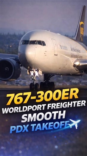 INSANE UPS 767 Full Thrust Takeoff 🔥 Smooth Heavy Rotation ✈️