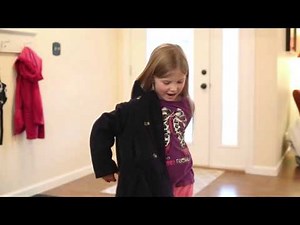 For Kids: How to put on a coat and button it up!