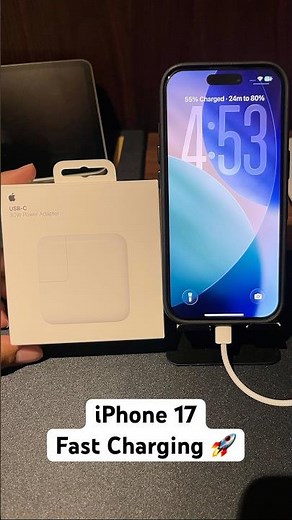 ⚡ iPhone 17 Fast Charging Test 🔋 (30W Adapter)