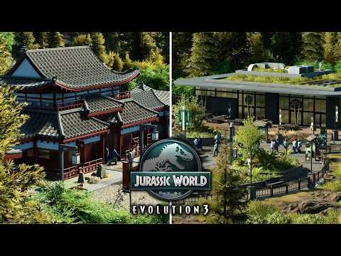 Building a MAIN PLAZA in Jurassic World Evolution 3! 🦖 | Jurassic Valley