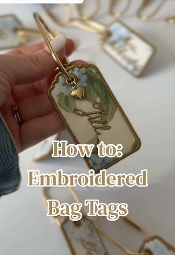 Embroidered Bag Tag Tutorial: Step-by-Step Guide