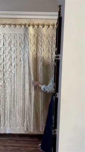 DIY Macrame Leaf Door Curtain - Bohemian Style, Home Decor Essentials