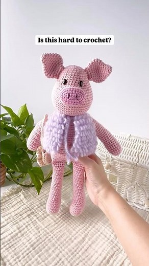 Crochet Pig Amigurumi: Easer than it looks! 🐽 #crochet #crochetideas #amigurumi