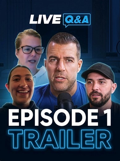 I AM BACK!!!⁣ ⁣ Today, the comeback begins!⁣ ⁣ We are starting with Episode 1 of my LIVE Q&A Masterclasses.⁣ ⁣ These are 2-3 hour lives that I do multiple times per month where guests from the audience come on and ask me anything they want.⁣ ⁣ We will release these in this order:⁣ 1. Film Q&A Masterclass LIVE.⁣ 2. Release Trailer ⁣ 3. Release Full Q&A Masterclass⁣ 4. Release