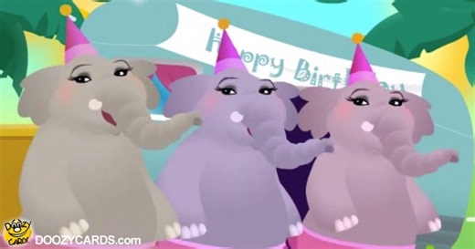 Singing Elephant Birthday