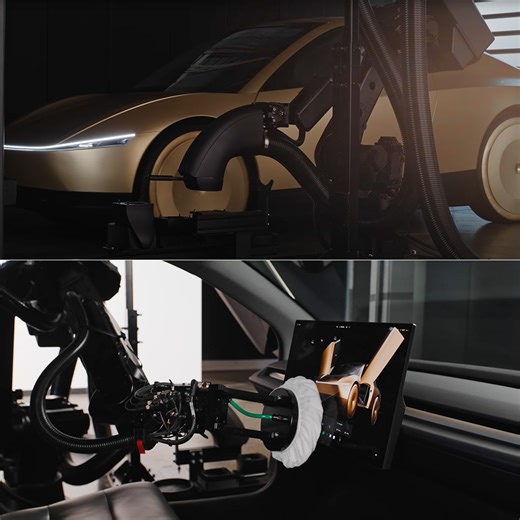 Tesla Teases Autonomous Vacuum Robot Cleaning a Cybercab