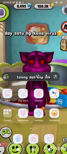 tolong doi gimana nih #mytalkingtomhoror #hororvirus #tomcreppy