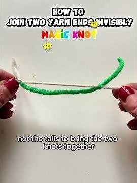 Invisible Yarn Join in 60 Seconds | Perfect Finish Every Time | The Magic Knot #crochet #yarnaddict