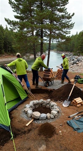 Building a Camp in the Forest #camping #forestcamping #wildcamping #survival