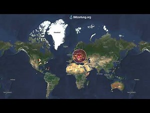 Live Lightning Strike In Real Time powered by Blitzortung.org