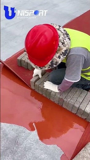 Prefabricated running track installation