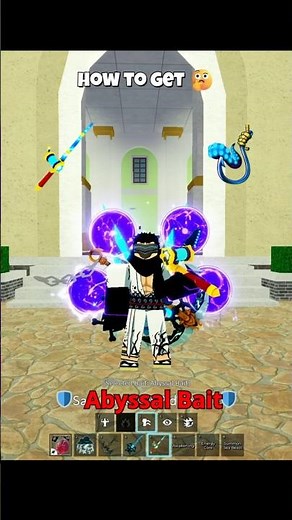 how to get shark rod and abyssal bait🎣 #roblox #bloxfurit