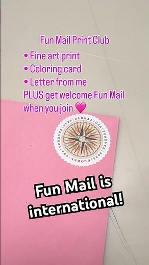 Fun Mail Print Club is international! Welcome Fun Mail going out today (and every Friday) 💌